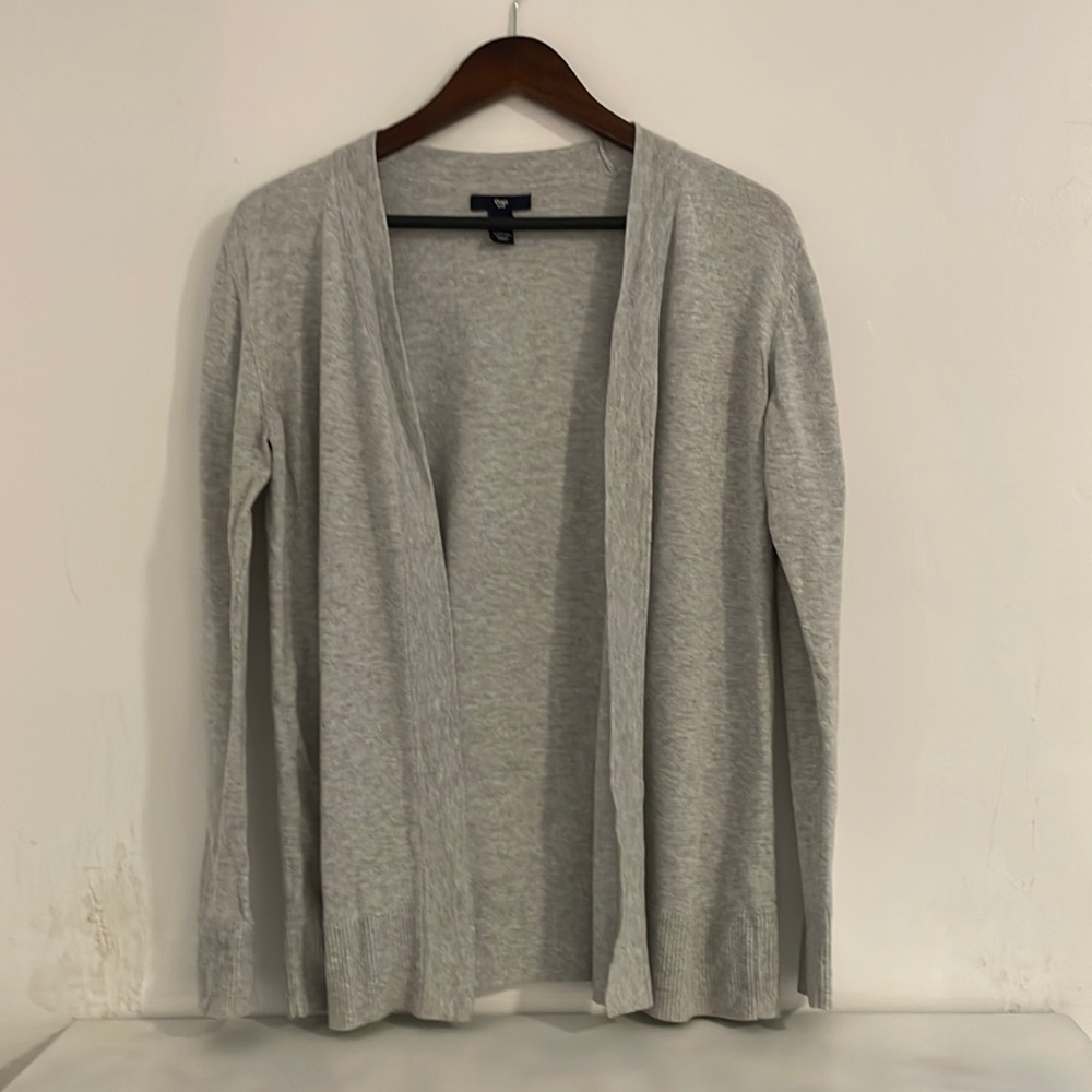 Gap Cotton Cardigan Gray Size S